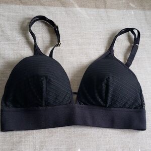 Lively black padded non wired bra size M